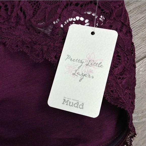 Plum Floral Lace Bandeau - Picture 5 of 8
